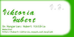 viktoria hubert business card